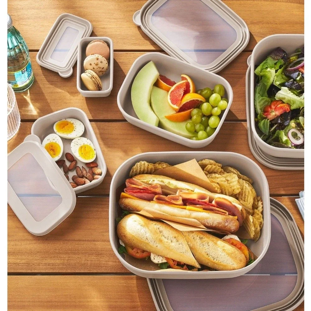 Members Mark ECO‎ FRIENDLY 10 PC Nested Food Storage Set Recycled Gray BPA Free
